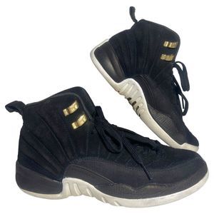 Nike Air Jordan 12 Retro GS Reverse Taxi Size 4.5 Youth Kids 153265-017 Black